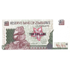P 6 Zimbabwe - 10 Dollars Year 1997
